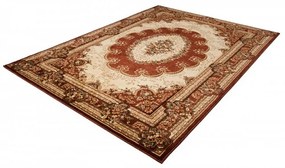 Kusový koberec klasický vzor hnedý . 180x260cm