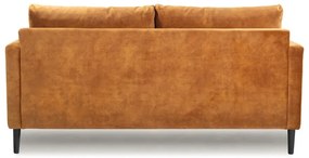 Žltá zamatová pohovka 153 cm Adagio - Scandic