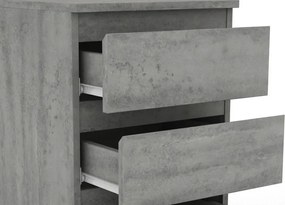 Skrinka/vysoký nočný stolík Carlos 403S, šedý beton