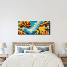 Obraz - Dom s pomarančmi II. (120x50 cm)