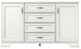 Komoda KENTAKT KOM2D4S, alpská biela