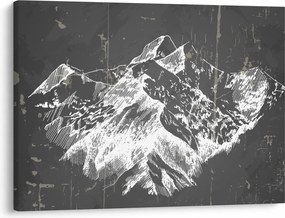 Obraz - Ilustrácie hôr (70x50 cm)