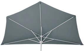 Slnečník polkruh Parla - polyester/hliník - 300cm antracit bez podstavca