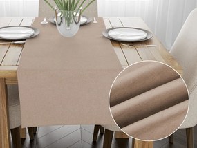 Biante Behúň na stôl/imitácia brúsenej kože Alcantara ALC-006 Béžový 45x120 cm