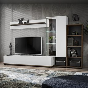 Obývacia stena SILK II PEW SK2 perla elm/biela