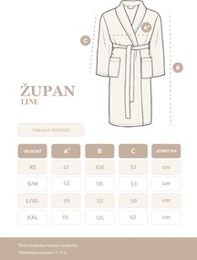 Župan LINE béžový s hnedou Veľkosť: XS