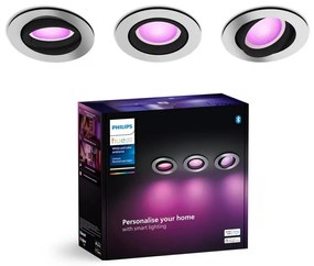 Philips - SADA 3xLED RGBW Stmievateľné podhľadové Hue CENTURA 1xGU10/4,2W/230V