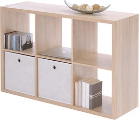 Regál Max, 3x2 priehradky, dub sonoma