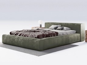 Minimalistická čalúnená posteľ GIULIA ROZMER: 140 x 200 cm