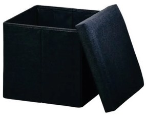 Kesper 15955 Taburet, čierna, 38 x 38 x 38 cm
