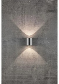 Nordlux - LED vonkajšie nástenné svietidlo CANTO 2xLED/6W/230V IP44 nerezová oceľ