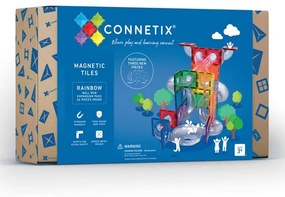 Connetix: Magnetická stavebnica Rainbow Ball Run Expansion 66ks