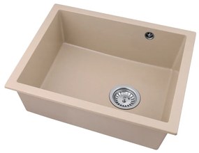 Gamma Decor 5040, 1-komorový granitový drez 560x460x180 mm, béžová, GMA-ZLE000083