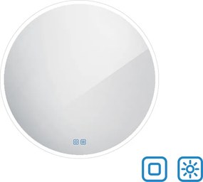 Nimco Okrúhle LED zrkadlo pr. 800 s dvoma dotykovými senzormi - ZP 26002RVX
