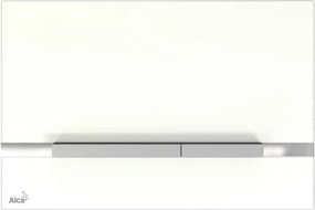 Ovládacie tlačidlo Alca sklo biela lesk STRIPE-GL1200