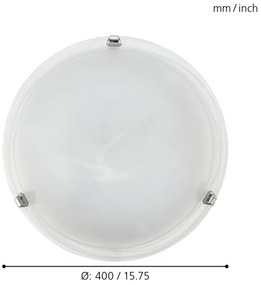 Eglo 7184 - Stropné svietidlo SALOME 2xE27/25W/230V alabastrové sklo