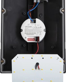 Moderné vonkajšie nástenné svietidlo tmavosivé vrátane LED IP65 s pohybovým senzorom - Marek