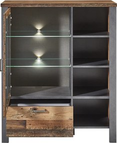 Vitrína s priehradkami Cardiff, s osvetlením