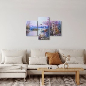 Obraz - Prichádza jeseň, olejomaľba (90x60 cm)