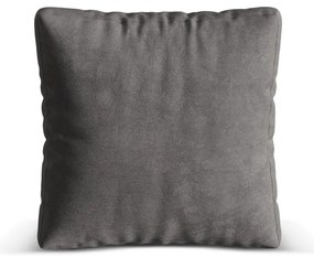 Sivý zamatový vankúš k modulárnej pohovke Martina – Micadoni