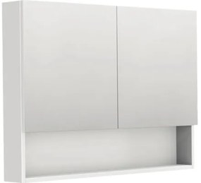 Zrkadlová skrinka Intedoor NY ZS 100 x 14 x 72 cm biela vysokolesklá