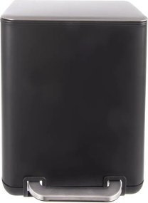 Čierny pedálový odpadkový kôš z nehrdzavejúcej ocele 20 l Black – Orion