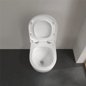 VILLEROY &amp; BOCH Subway 3.0 samostatne stojace WC s TwistFlush, s hlbokým splachovaním bez vnútorného okraja, 370 x 600 mm, biela alpská, s povrchom CeramicPlus, 4671T0R1