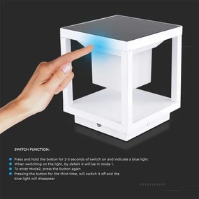 LED Solárne svietidlo so senzorom LED/2W/5,5V 3000K IP65 2600 mAh biela