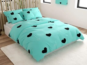 Obliečky z mikrovlákna CORAZON BLEND modré Rozmer obliečky: 2 ks 70 x 90 cm | 200 x 220 cm