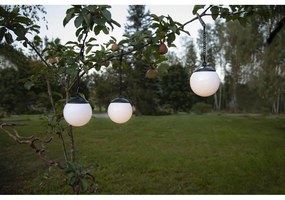 Súprava 3 závesných vonkajších solárnych svetiel Star Trading Globus, ø 10 cm