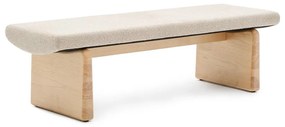 Béžová/v prírodnej farbe ženilková lavica Topaz – Kave Home