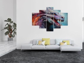 Obraz - Ilustrácia draka (150x105 cm)