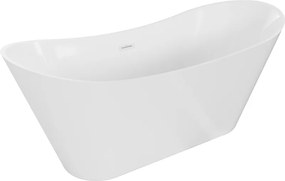 Mexen Celia, voľne stojaca vaňa 170 x 75 cm, biela, biely prepad, 52331707500-20
