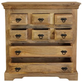 furniture-nabytek.cz - Komoda zo zásuvkami z masívneho dreva mango 90x90x45