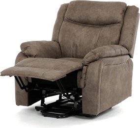 Polohovacie kreslo hnedé, elektrické TV-Q8668 BR3