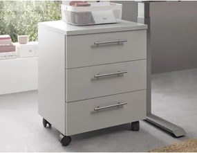 Úložný kontajner na kolieskach Ben, svetlo šedý%