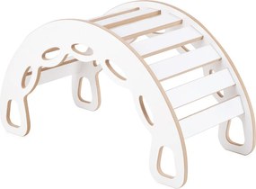 Multifunkčná detská súprava 4v1 – hojdačka, šmykľavka a vankúš svetlobéžová