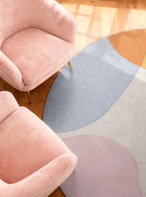 Koberec Ted Baker Hackney Clarissa ružový / zelený / béžový kruh