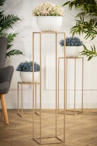 STOJAN NA KVETINÁČ SIMPLE 100X24X24 CM BÉŽOVÁ