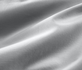 Posteľná bielizeň z bavlny a saténu, sivá, štandardná veľkosť