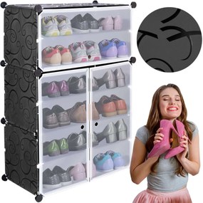 Modulárny botník RAKIA čierny