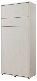 Sklápacia posteľ Concept Junior - vertikálna, Farby: Silk Flou, Osvetlenie: osvetlenie LED, Rozmer postele: 120x200