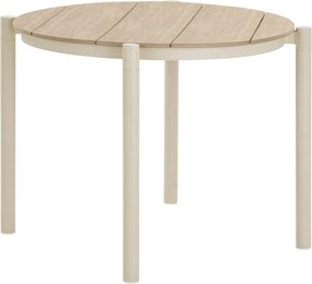 Kovový okrúhly záhradný jedálenský stôl ø 90 cm Abela – House Nordic
