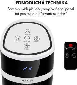Klarstein Icetower Smart, stĺpový ventilátor, 45 wattov, ovládanie cez aplikáciu