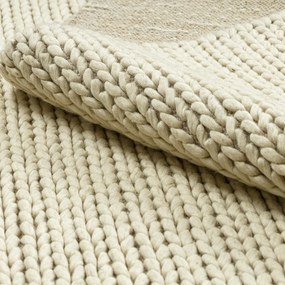 Dywany Łuszczów, Kusový koberec Tahar 99004B cream, 90x150, biela, obývacia izba