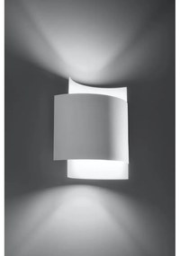 Biele nástenné svietidlo Sollux Forgmi