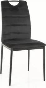 SI Stolička Rip Velvet čierna