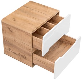 Kúpeľňová závesná skrinka pod umývadlo na dosku BÁRA 60 cm