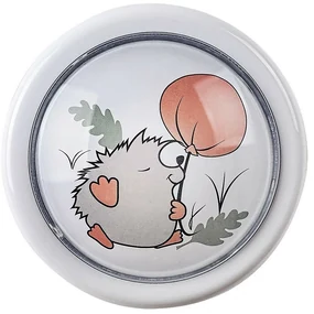 Rabalux 76072 detské push light nočné osvetlenie Hedgy - ježko a balón, 0,3W, 5lm, 6000K, pr. 10 cm