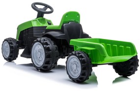 Elektrické autíčko Mini Traktor s prívesom zelené